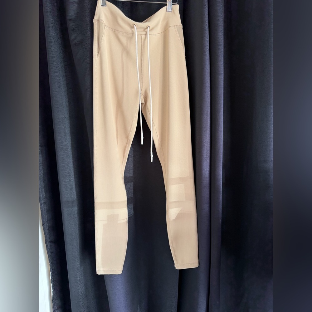 Thrive Societe Beige Drawstring Leggings